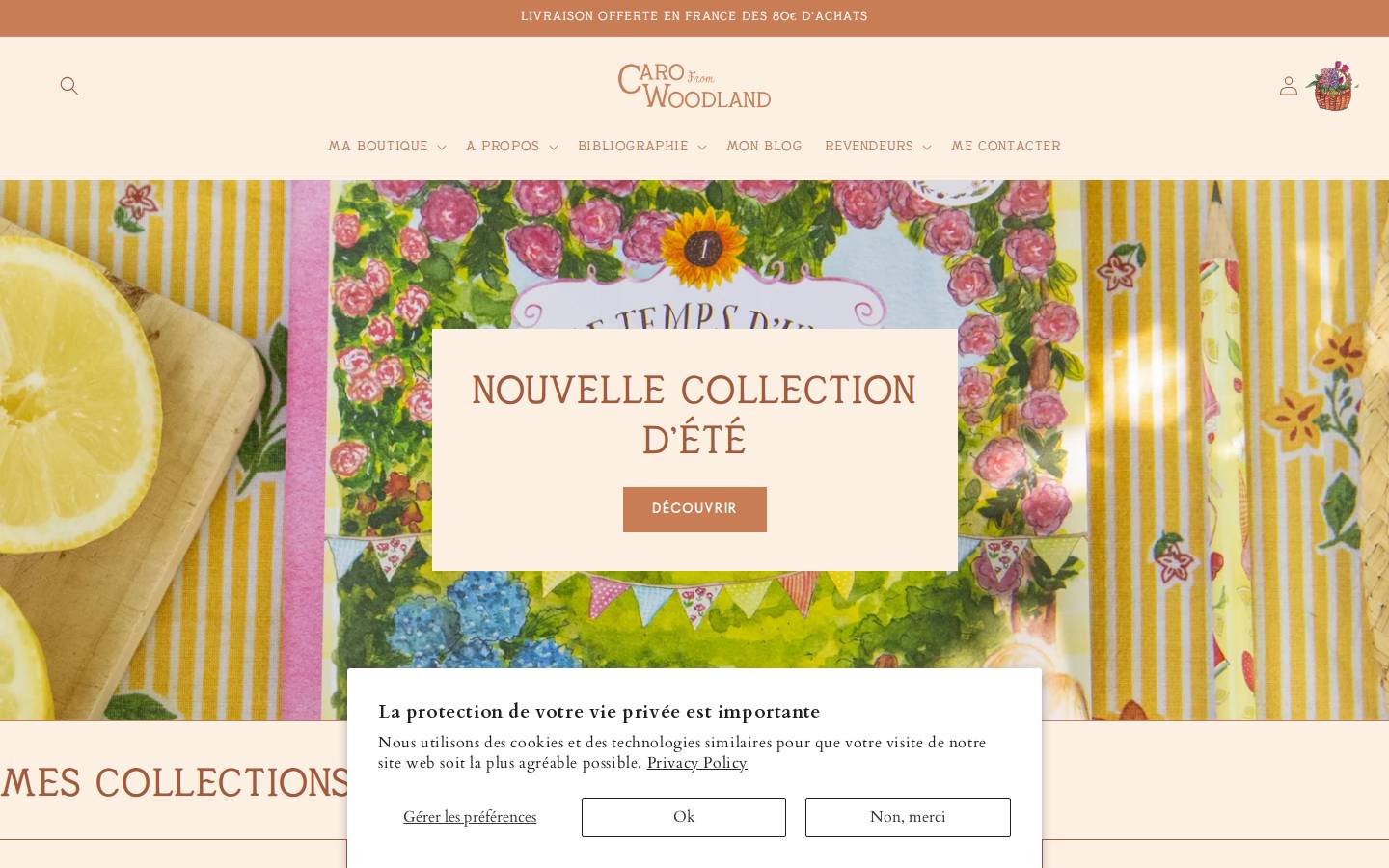 Carofromwoodland homepage screenshot