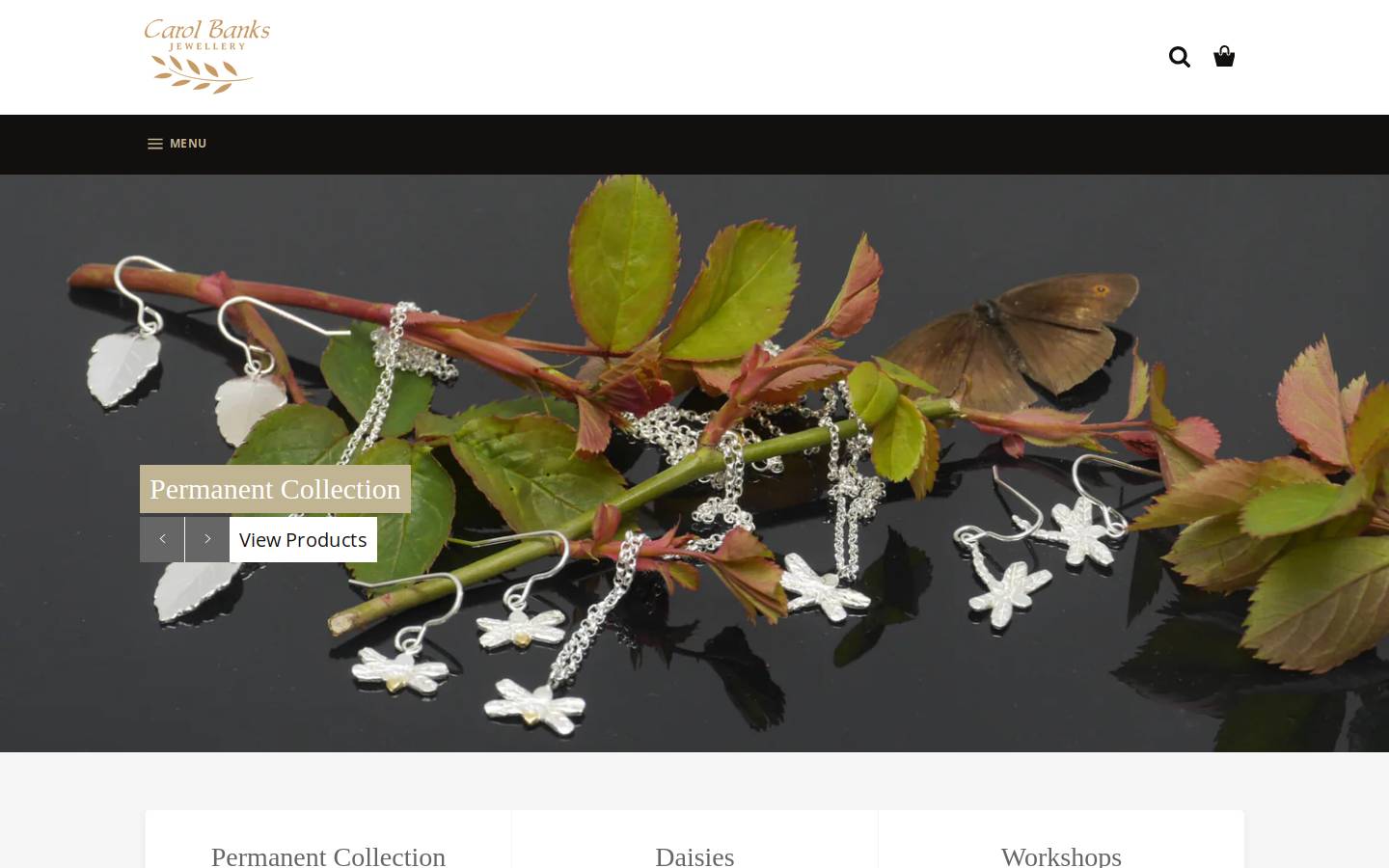 carolbanksjewellery.co.uk homepage screenshot