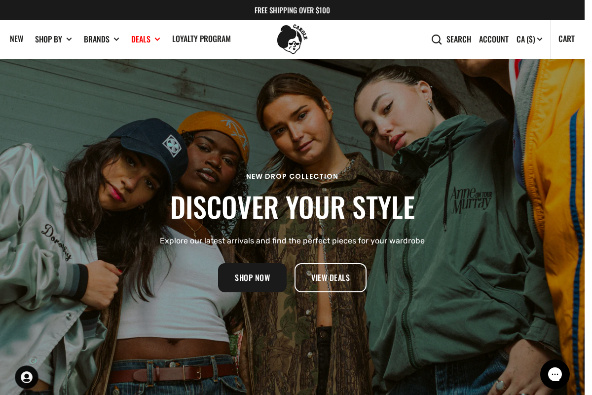 CaroleThriftShop homepage screenshot