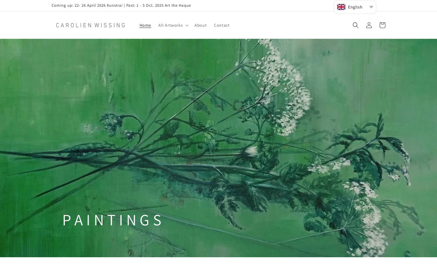 carolienwissing.com homepage screenshot