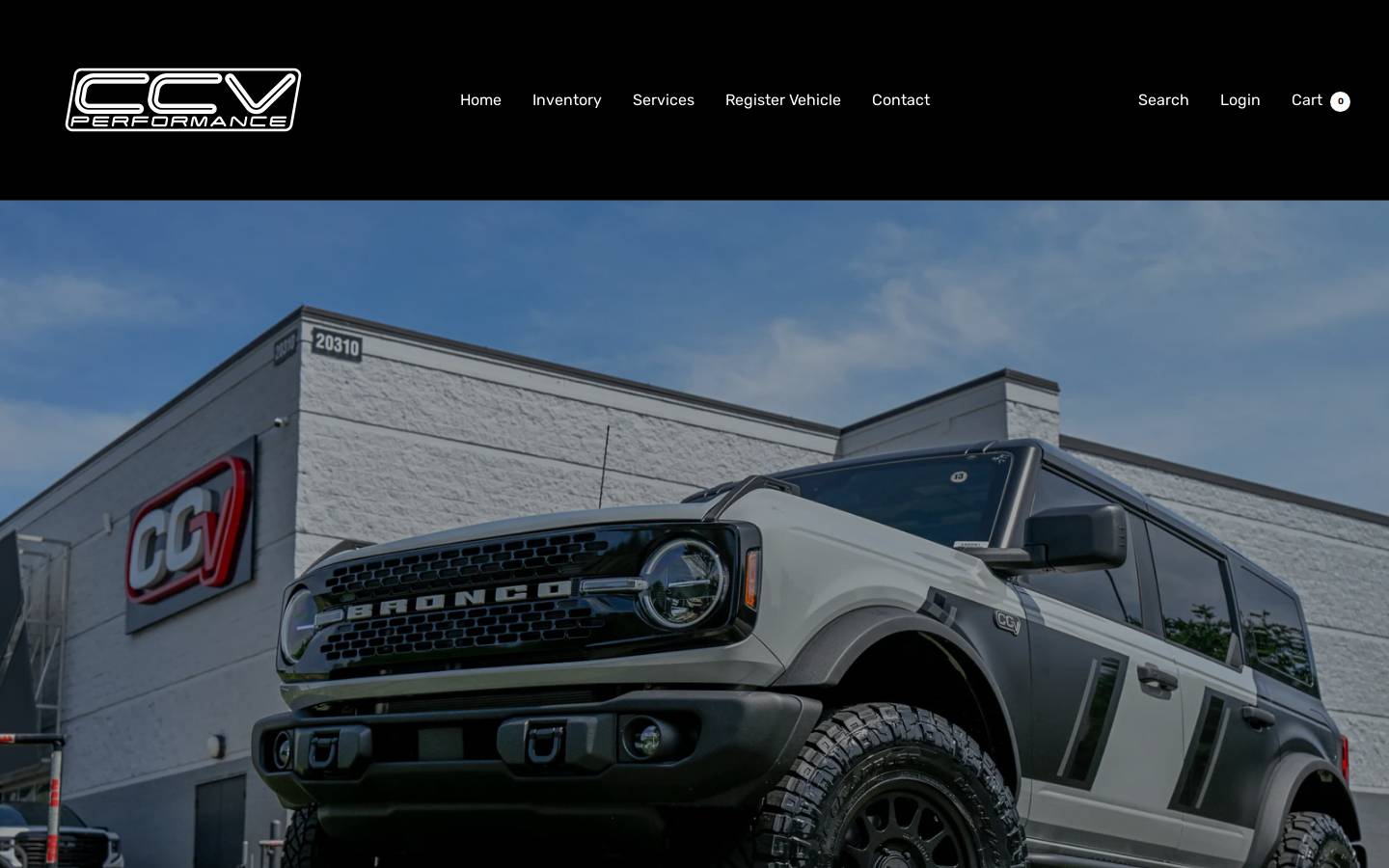 carolinacustomvehicles.com homepage screenshot