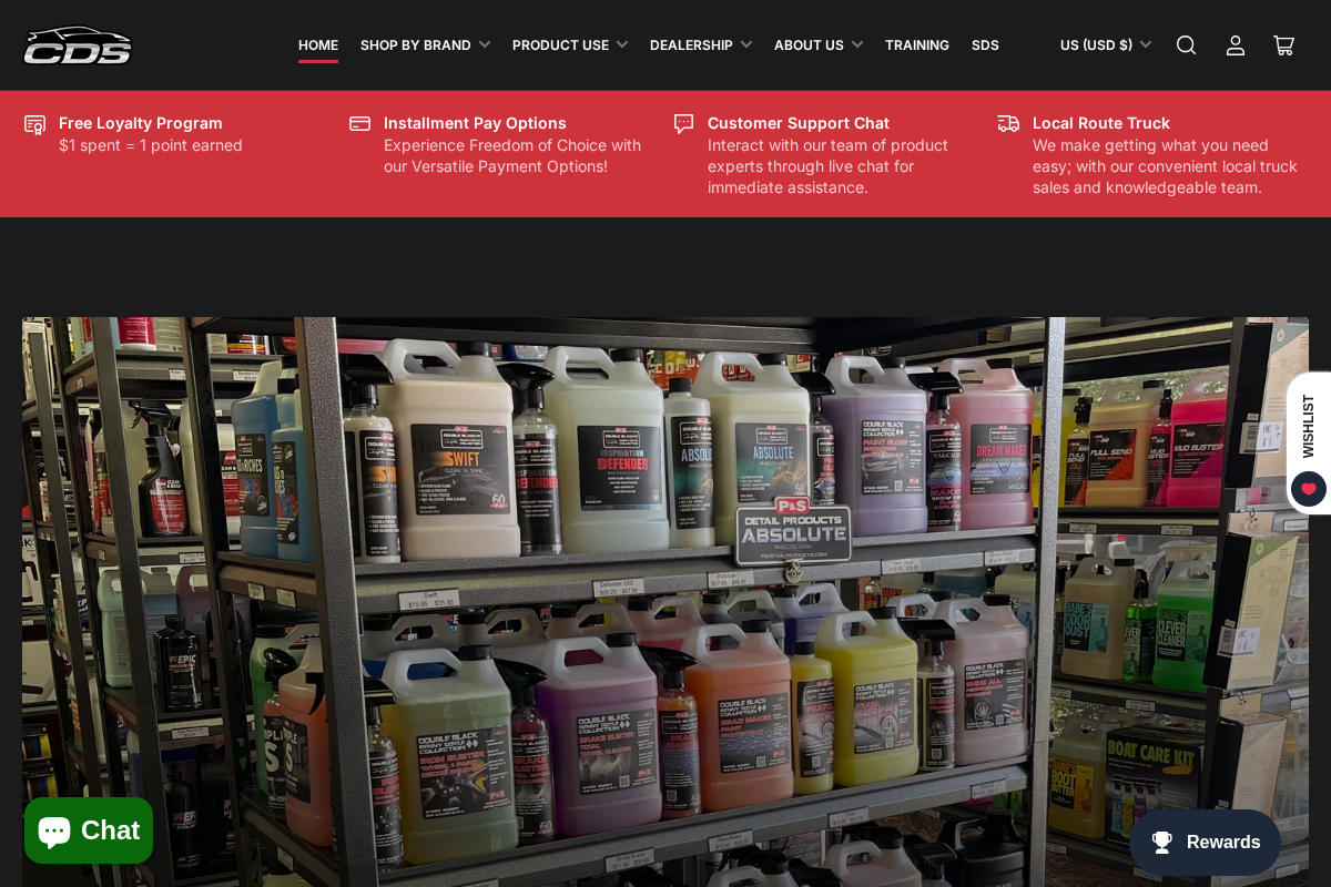 carolinadetailsupply.com homepage screenshot