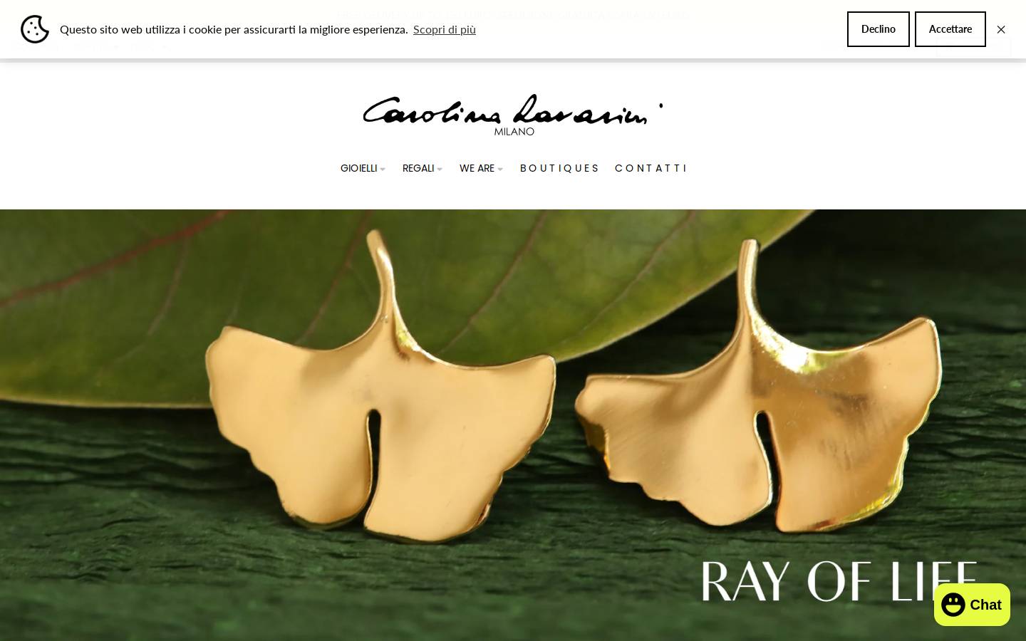 Carolina Ravarini homepage screenshot