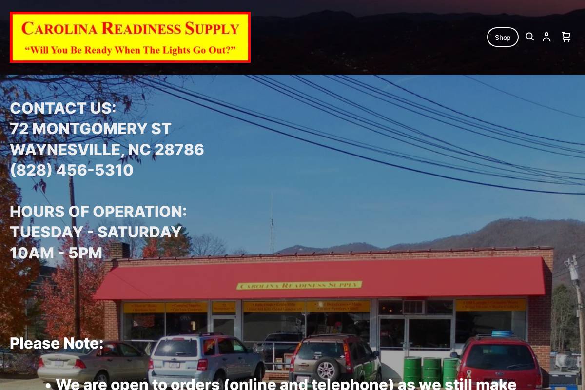 carolinareadiness.com homepage screenshot