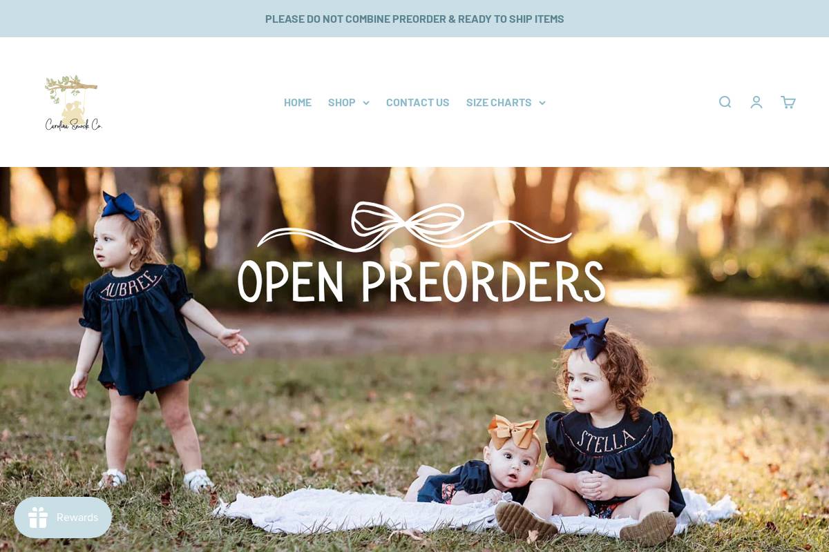 carolinasmockco.com homepage screenshot