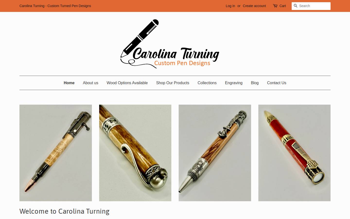 Carolinaturning homepage screenshot