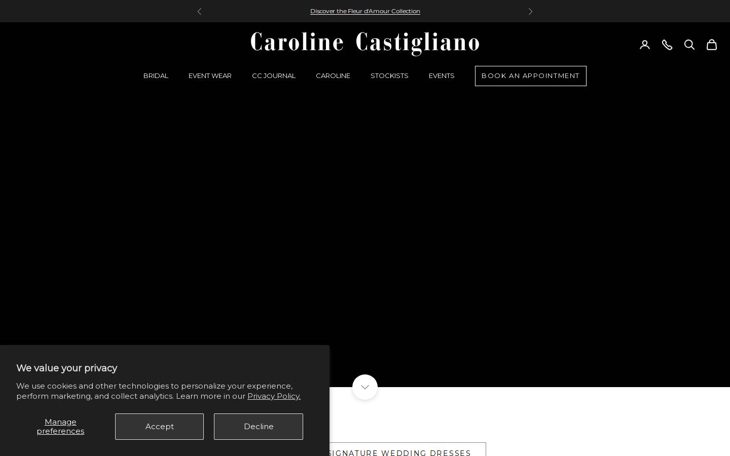 Carolinecastigliano homepage screenshot