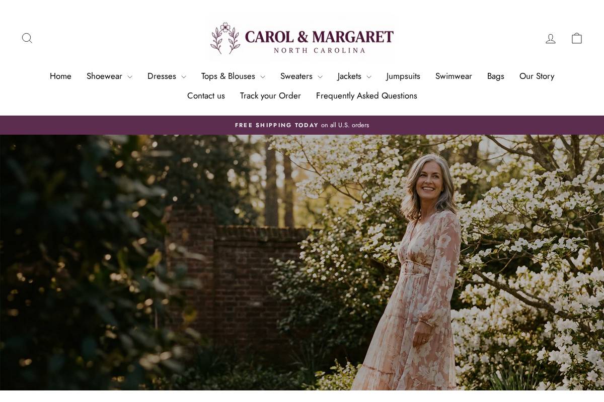Carolmargaret Wilmington homepage screenshot