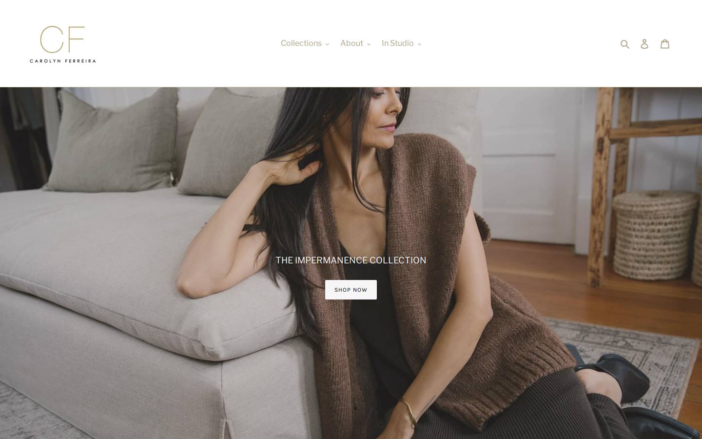 carolynferreira.com homepage screenshot