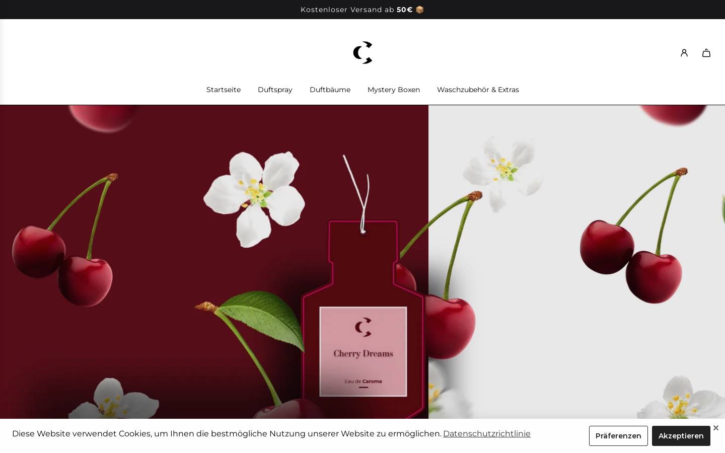 caromashop.com homepage screenshot