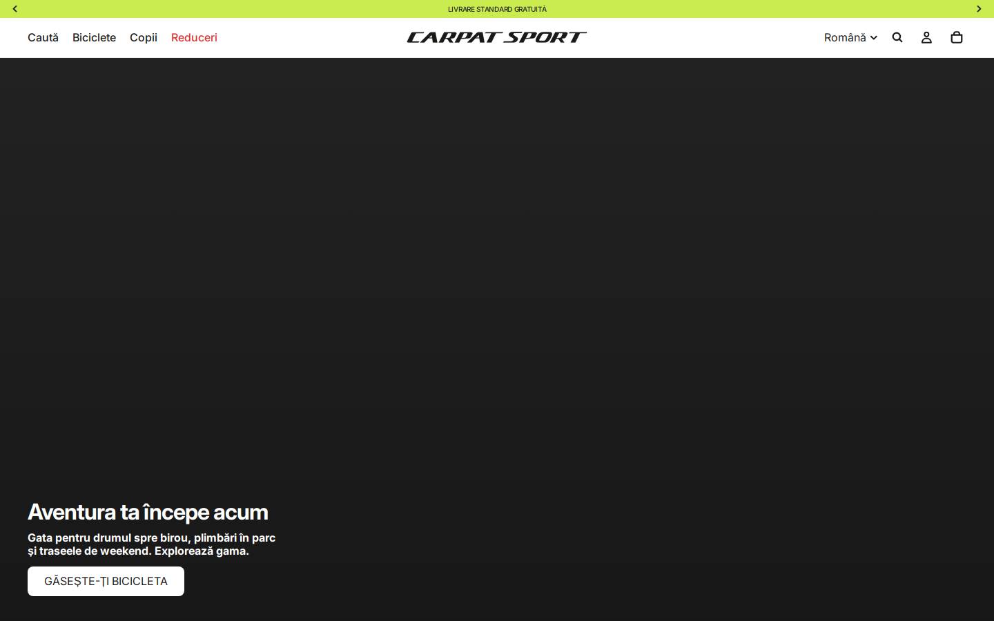 Carpatsport homepage screenshot