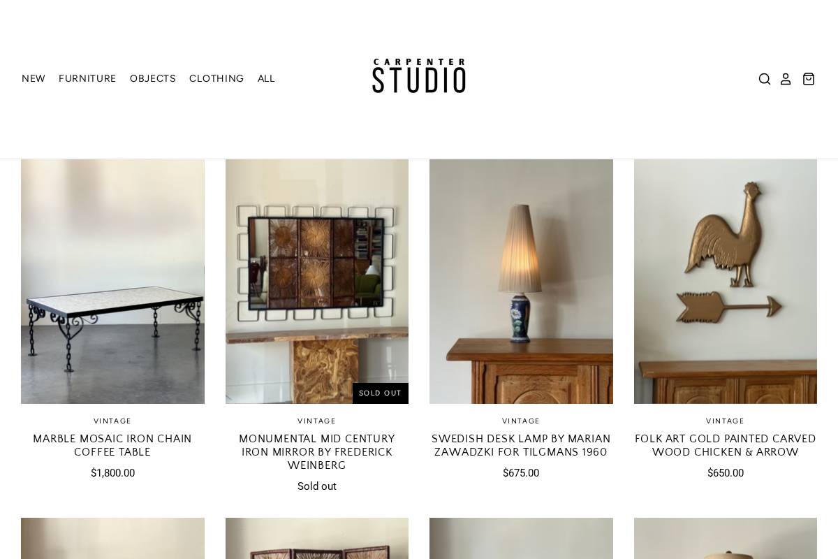 carpenter-studio.com homepage screenshot