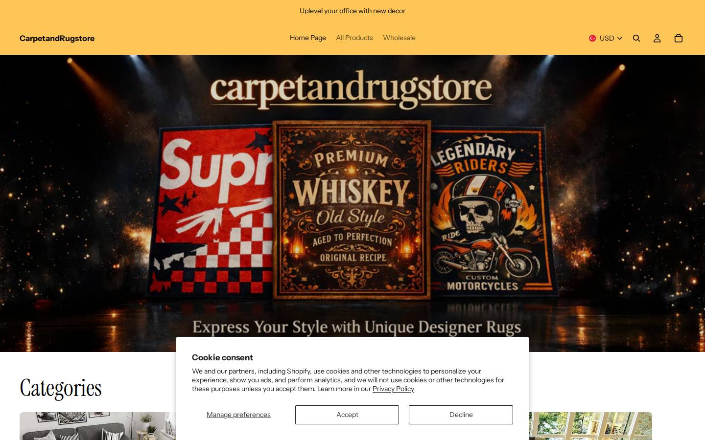 carpetandrugstore.com homepage screenshot