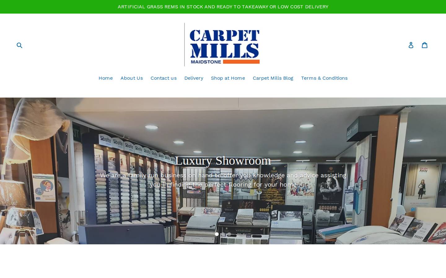 carpetmillsmaidstone.co.uk homepage screenshot