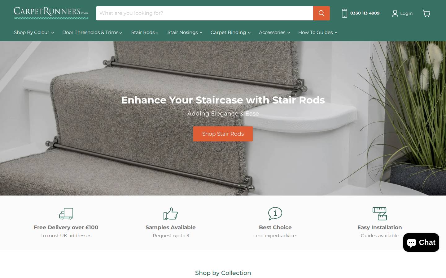 CarpetRunners.co.uk homepage screenshot