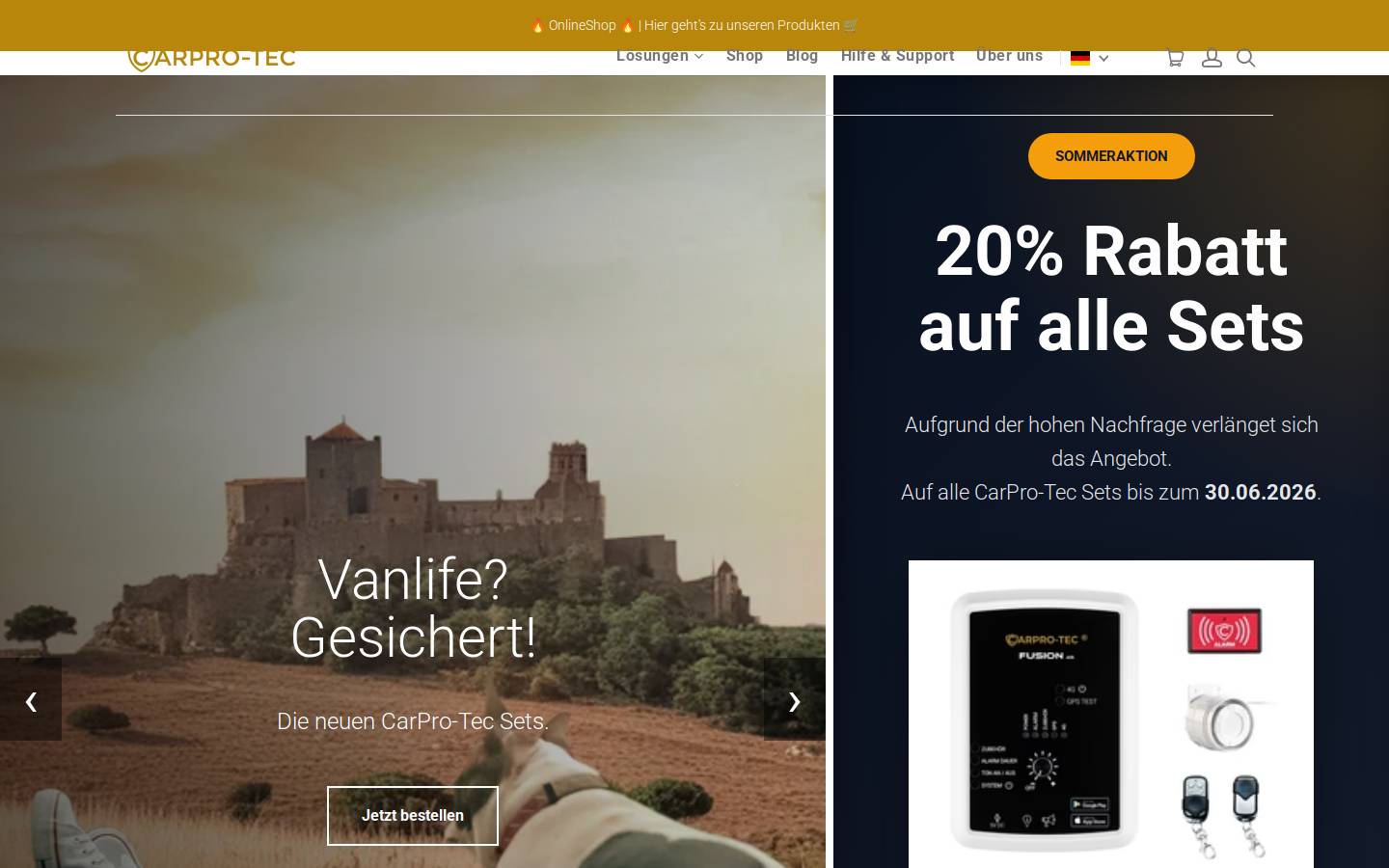 carprotec.eu homepage screenshot