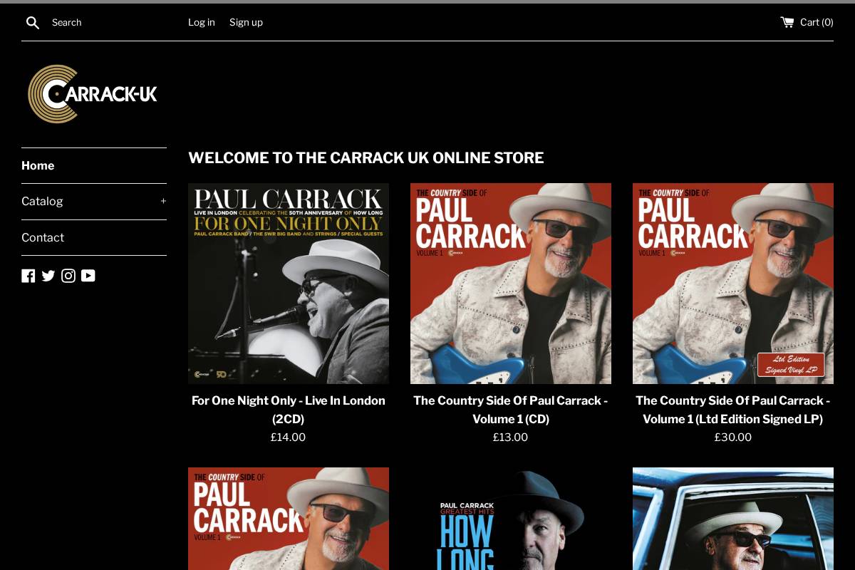carrack-shop.com homepage screenshot
