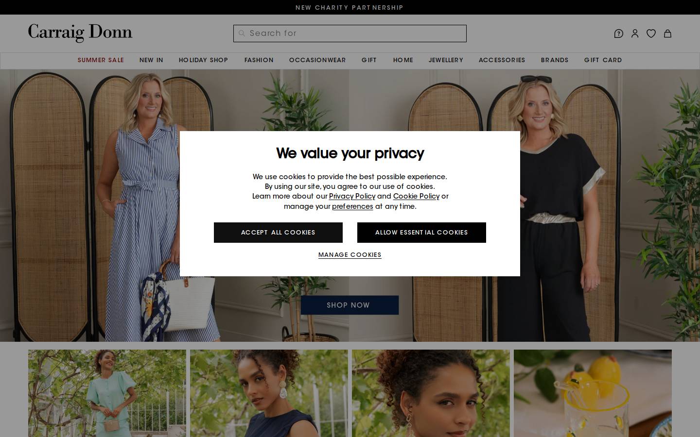 Carraig Donn homepage screenshot