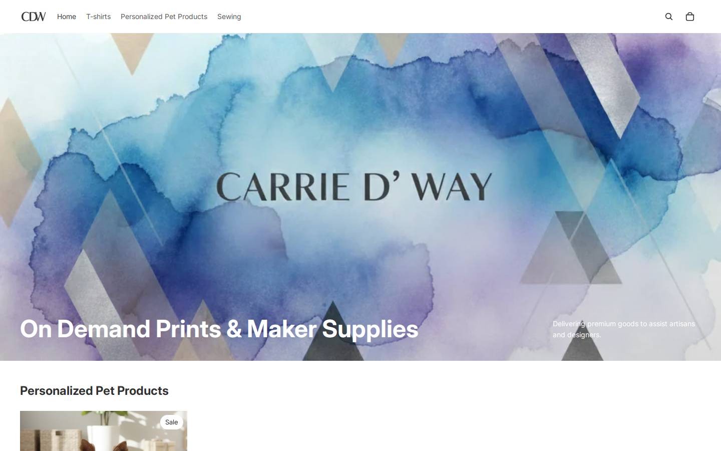 carriedway.com homepage screenshot