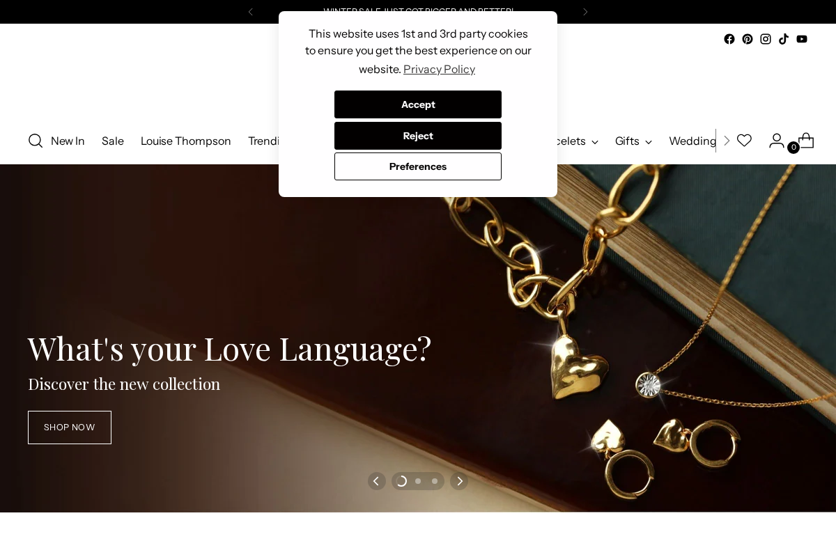 Carrie Elizabeth Jewellery  homepage screenshot