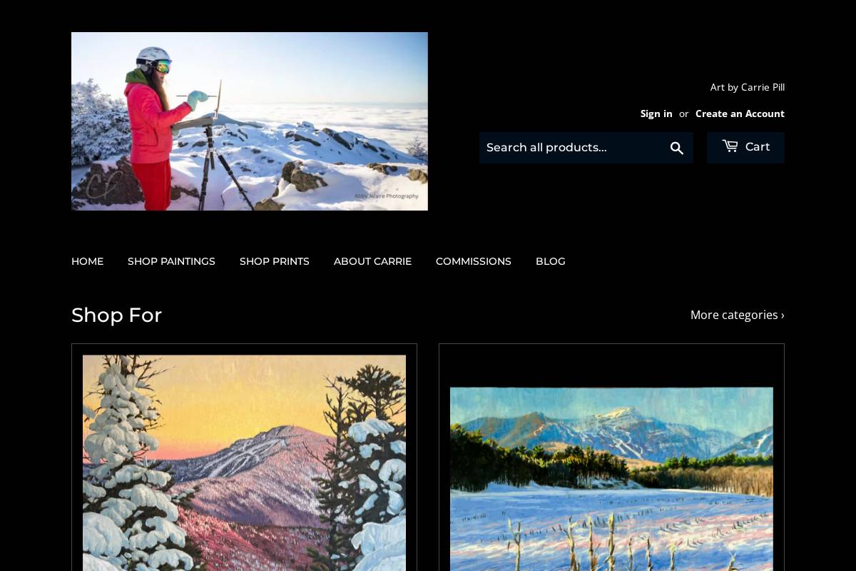 carriepill.com homepage screenshot