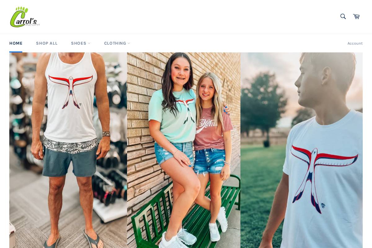 carrolsbtbs.com homepage screenshot