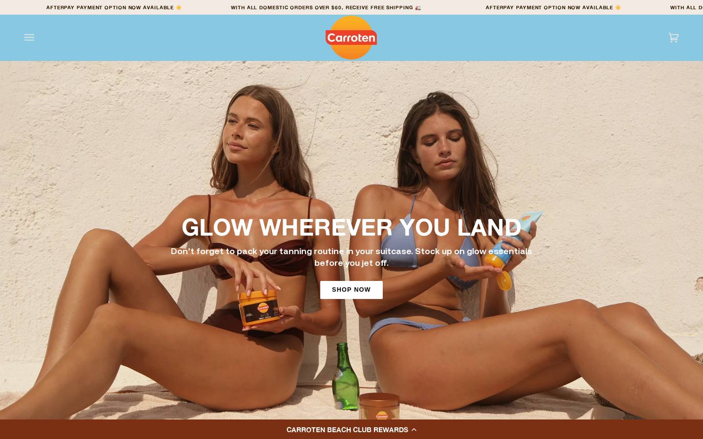 carrotenaustralia.com homepage screenshot