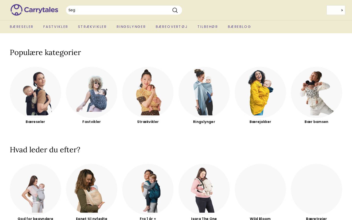 Carrytales homepage screenshot