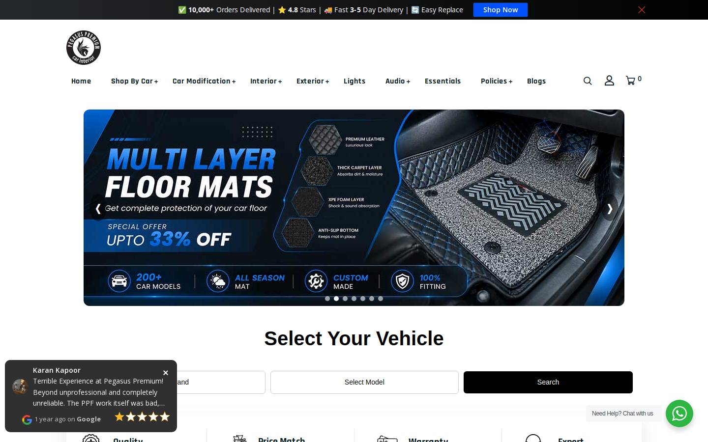 carshala.in homepage screenshot