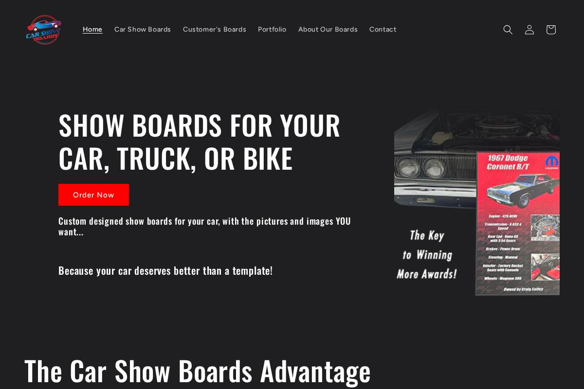 carshowboards.com homepage screenshot