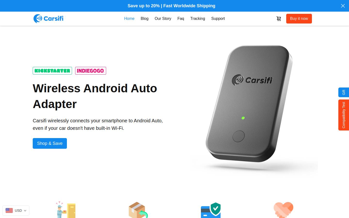 carsifi.com homepage screenshot