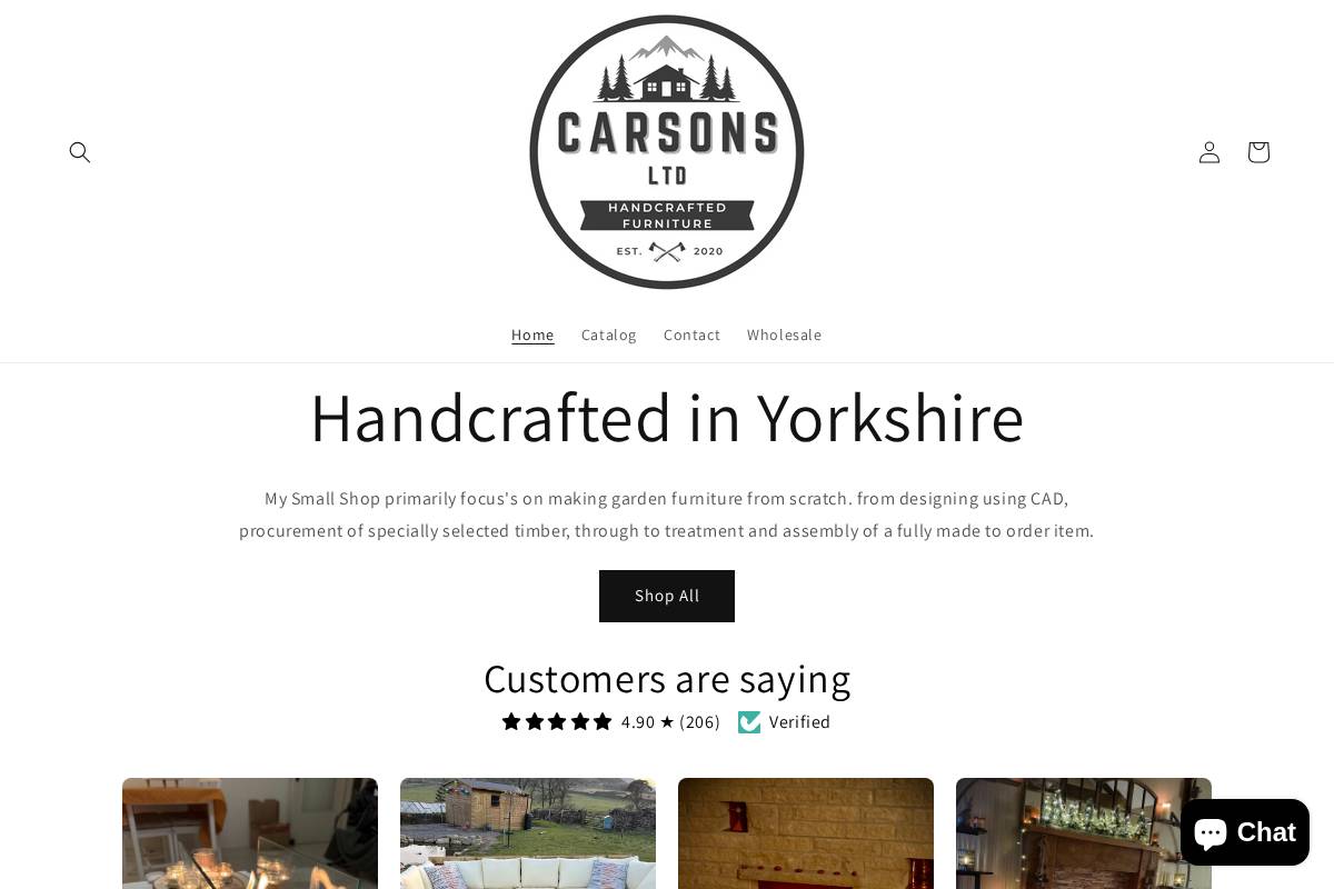 carsonsltd.com homepage screenshot