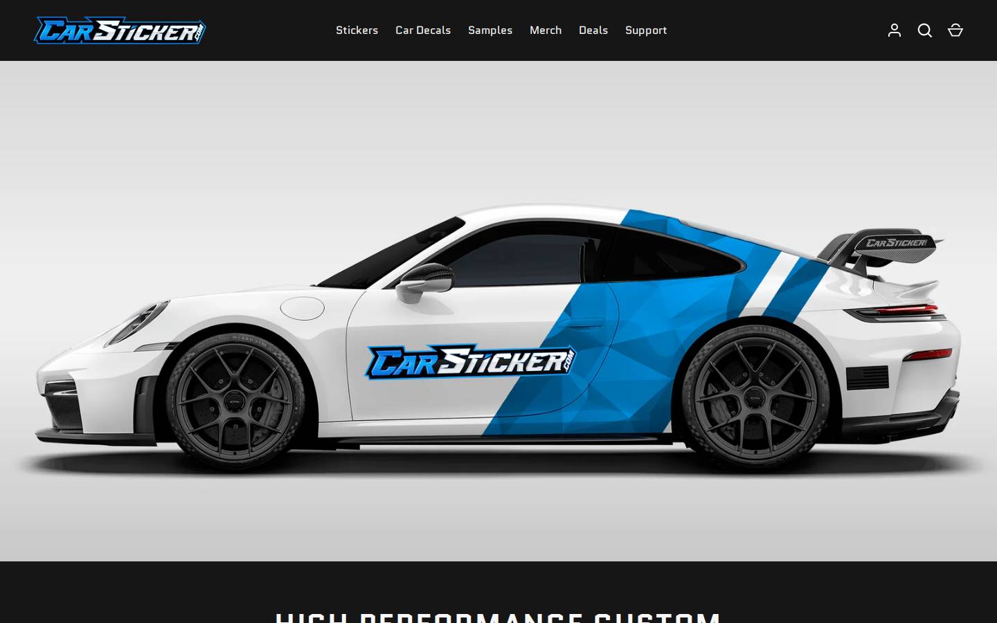 carsticker.com homepage screenshot