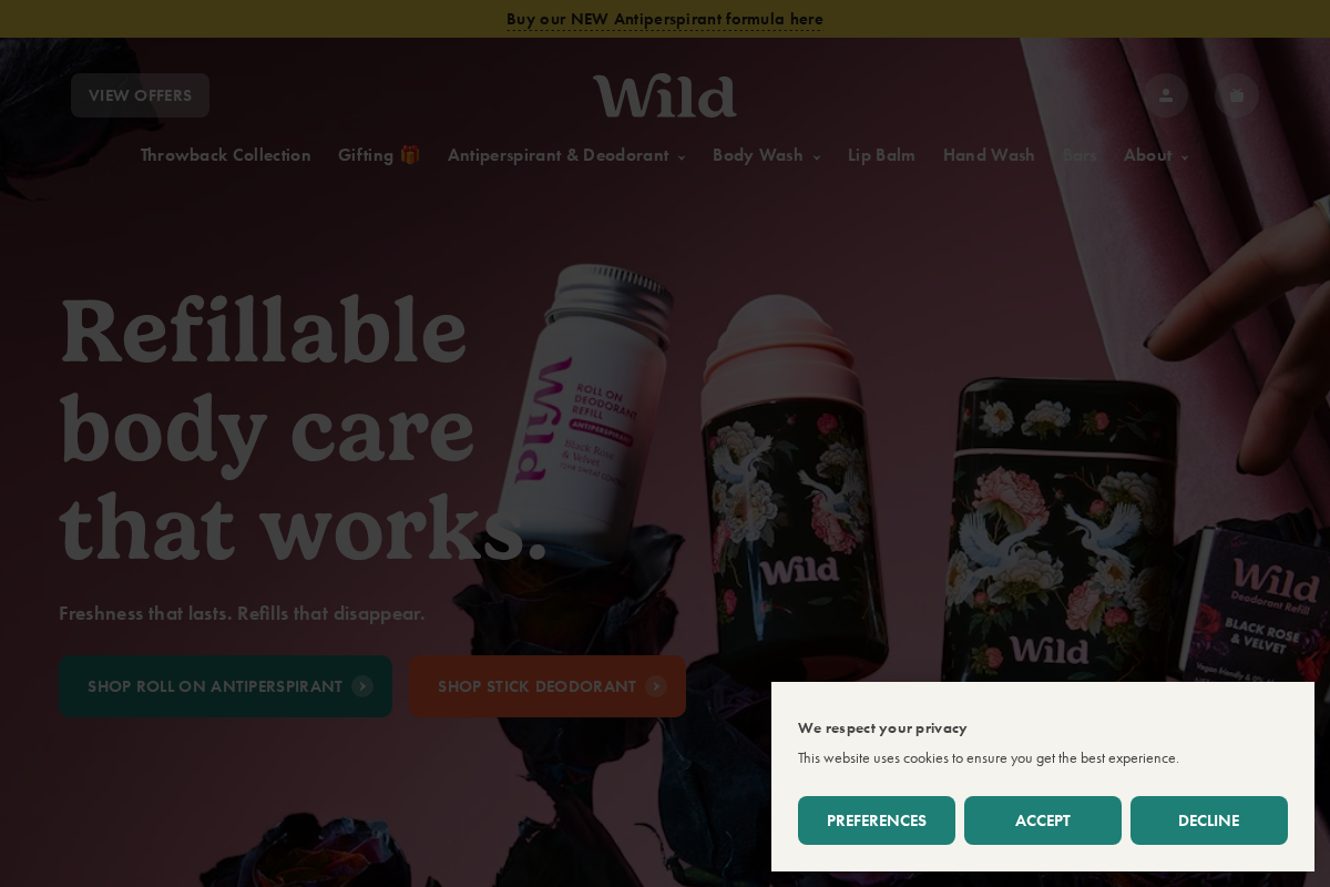 Wild UK homepage screenshot