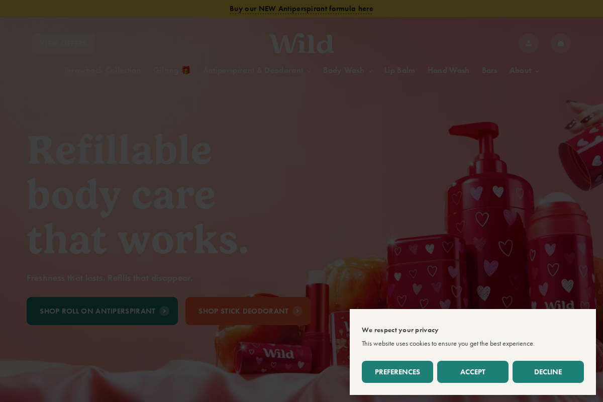 Wild EU homepage screenshot