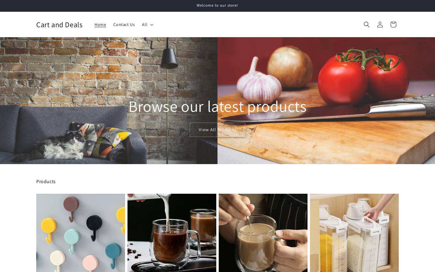 cartanddeals.com homepage screenshot
