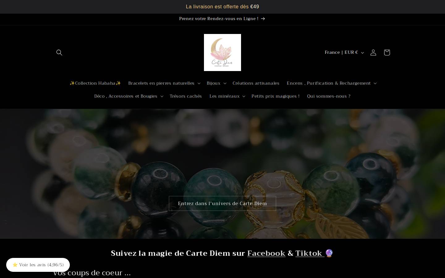 cartediem.fr homepage screenshot