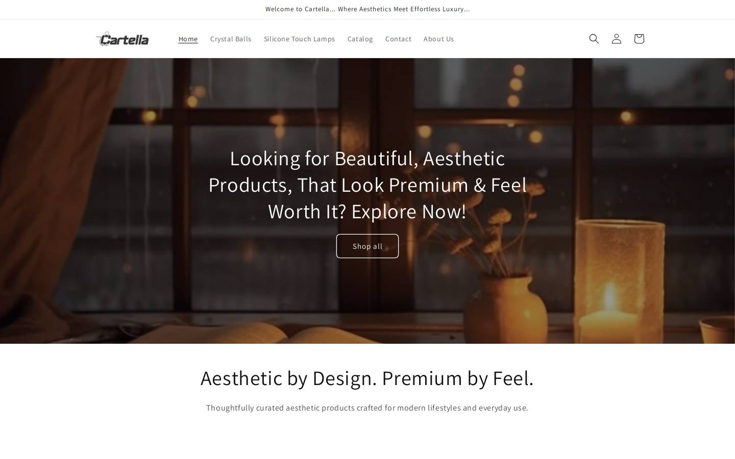 cartella.co.in homepage screenshot