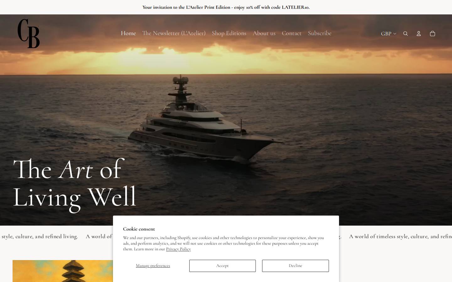 carterbeau.com homepage screenshot