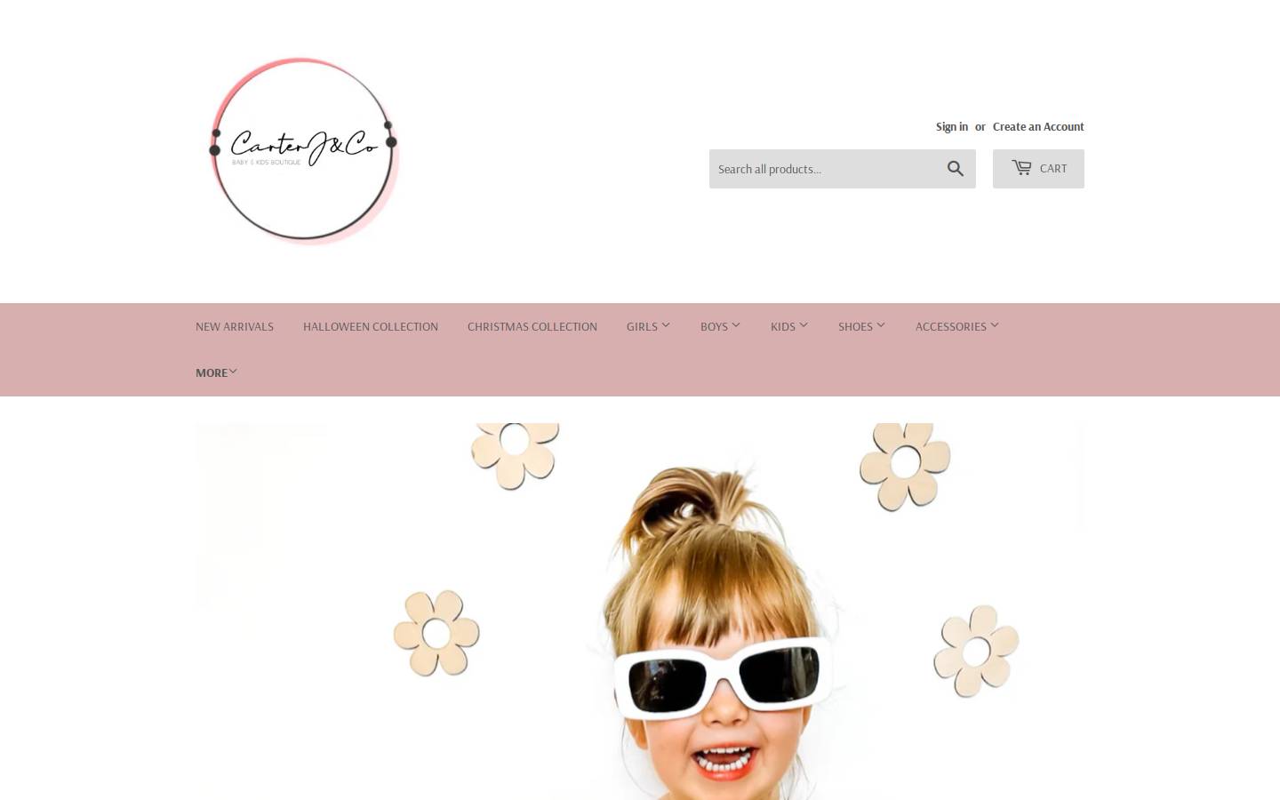carterjandco.com.au homepage screenshot