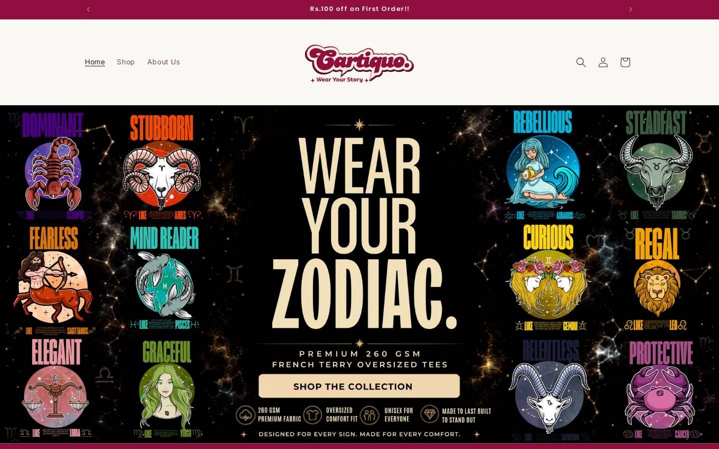 cartiquo.com homepage screenshot