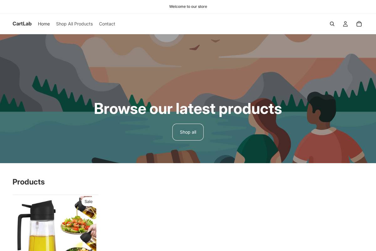 cartlab.co.in homepage screenshot