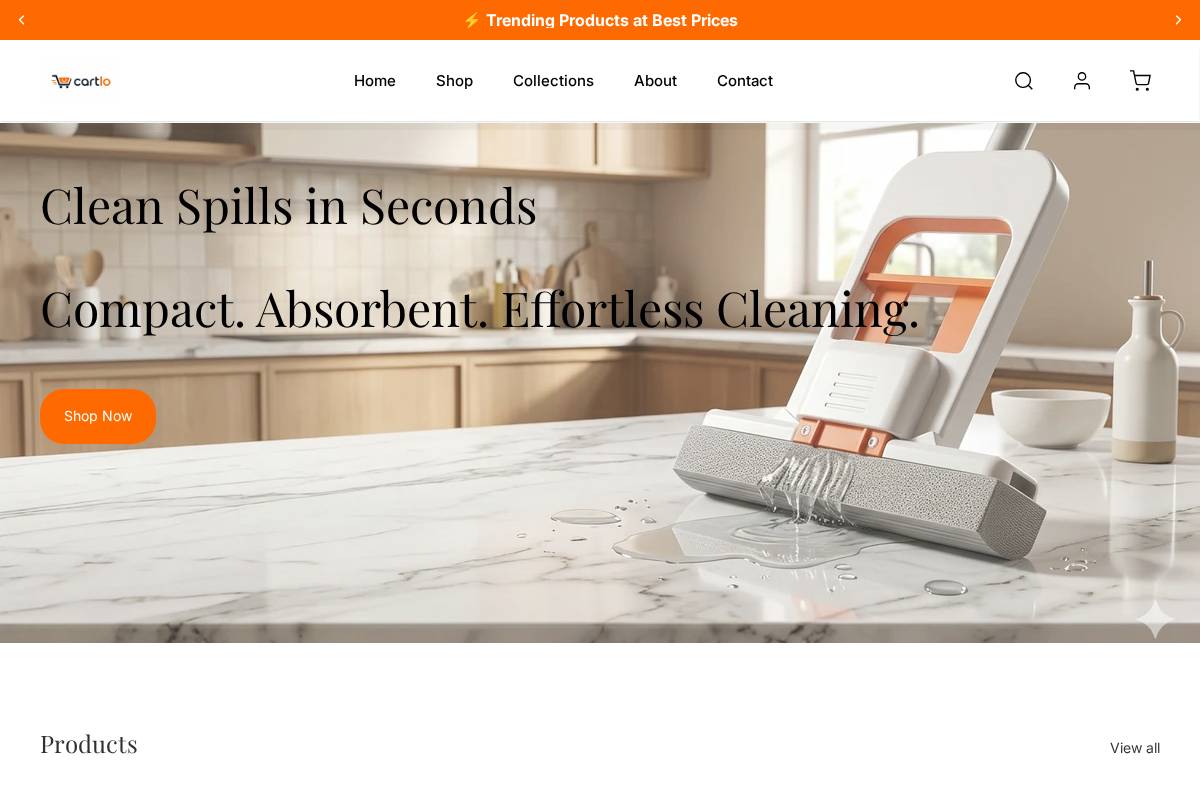cartlo.site homepage screenshot
