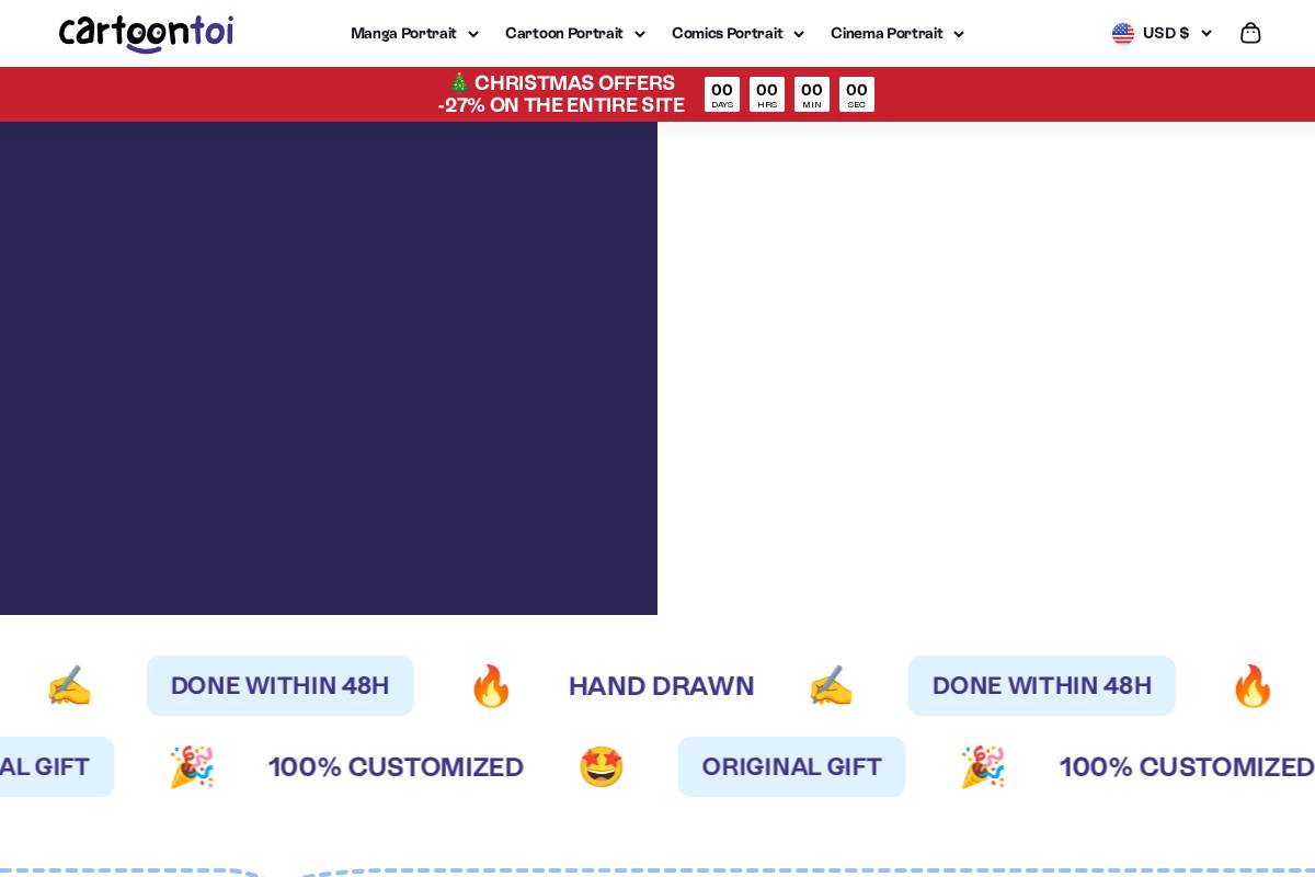 cartoontoi.com homepage screenshot