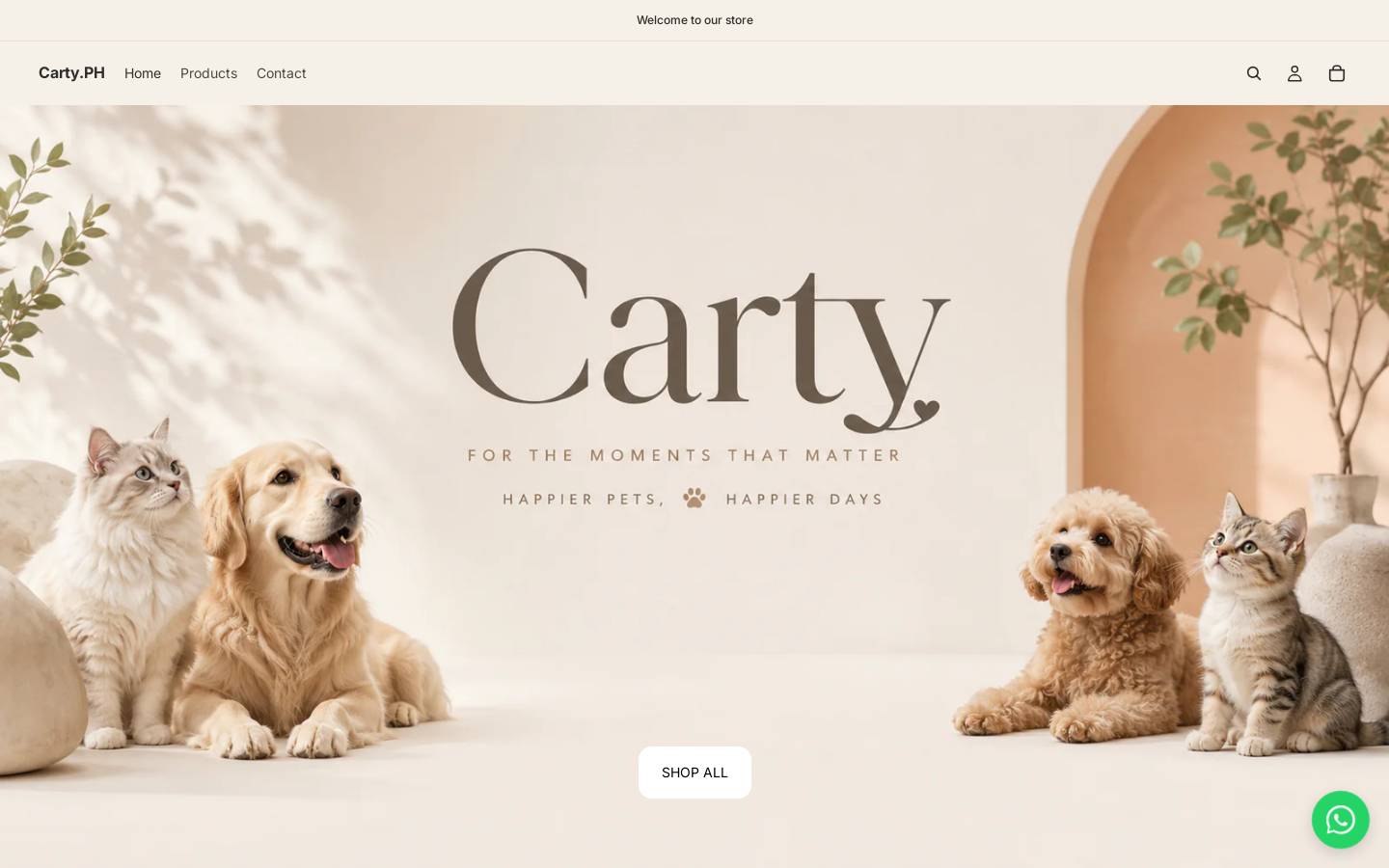 carty-ph.com homepage screenshot