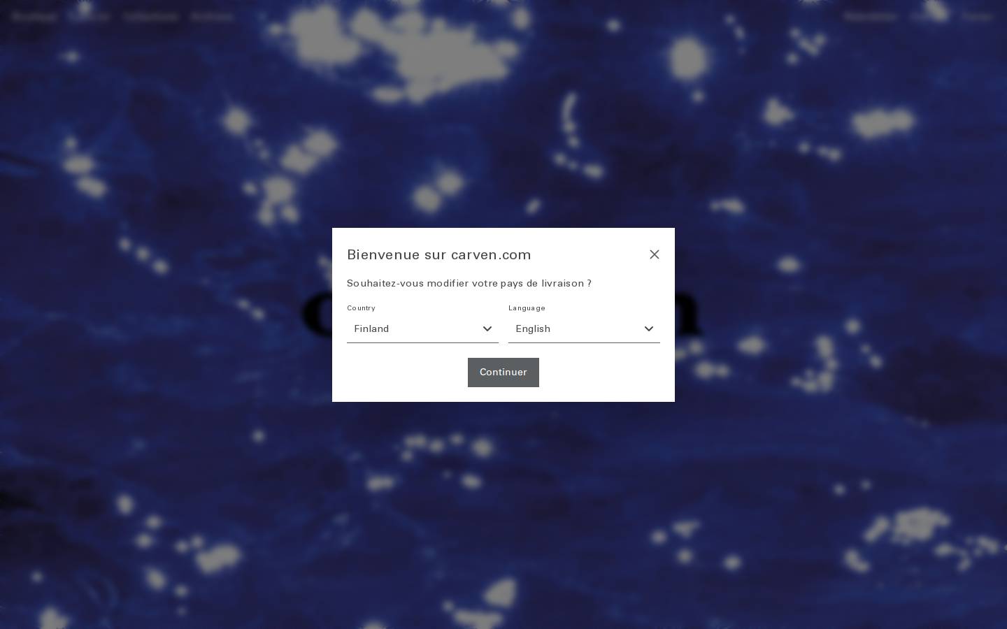 carven.com homepage screenshot