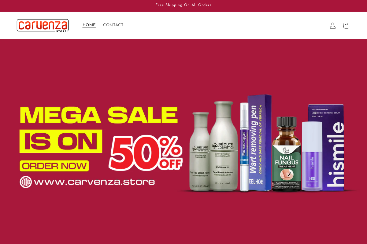 carvenzaa.space homepage screenshot