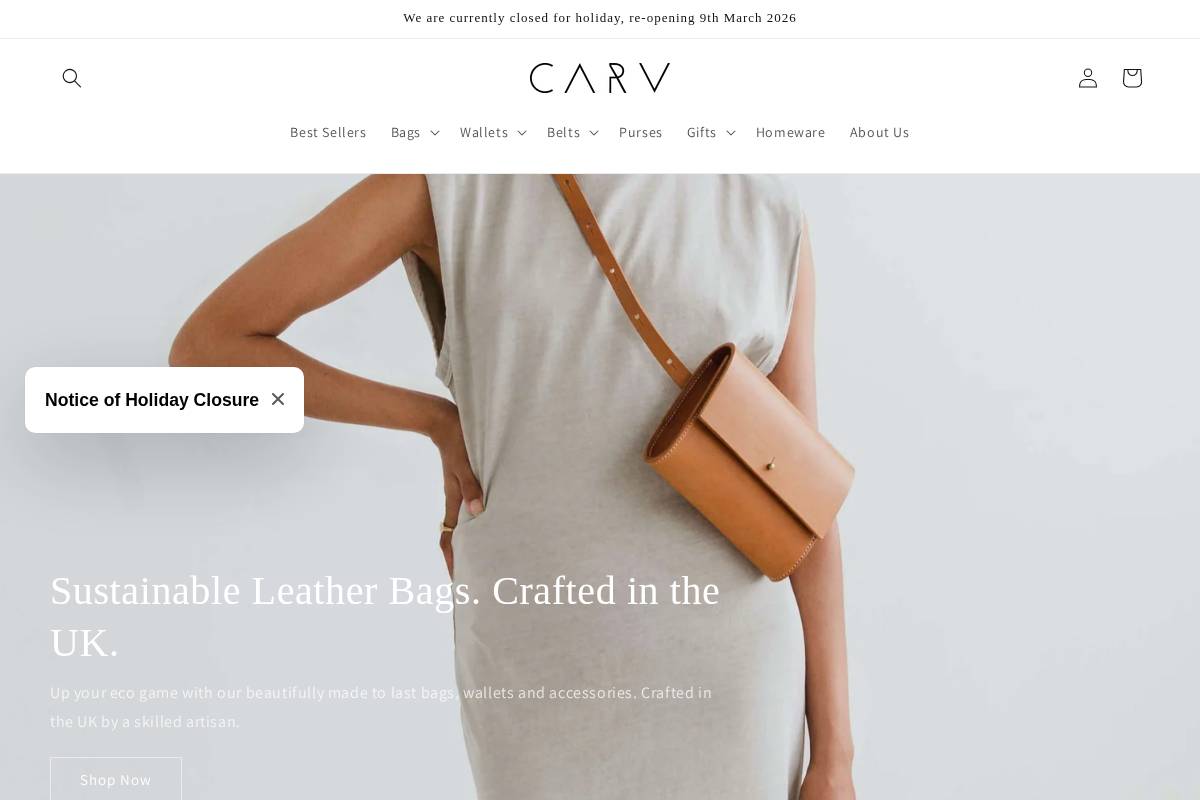 CARV homepage screenshot