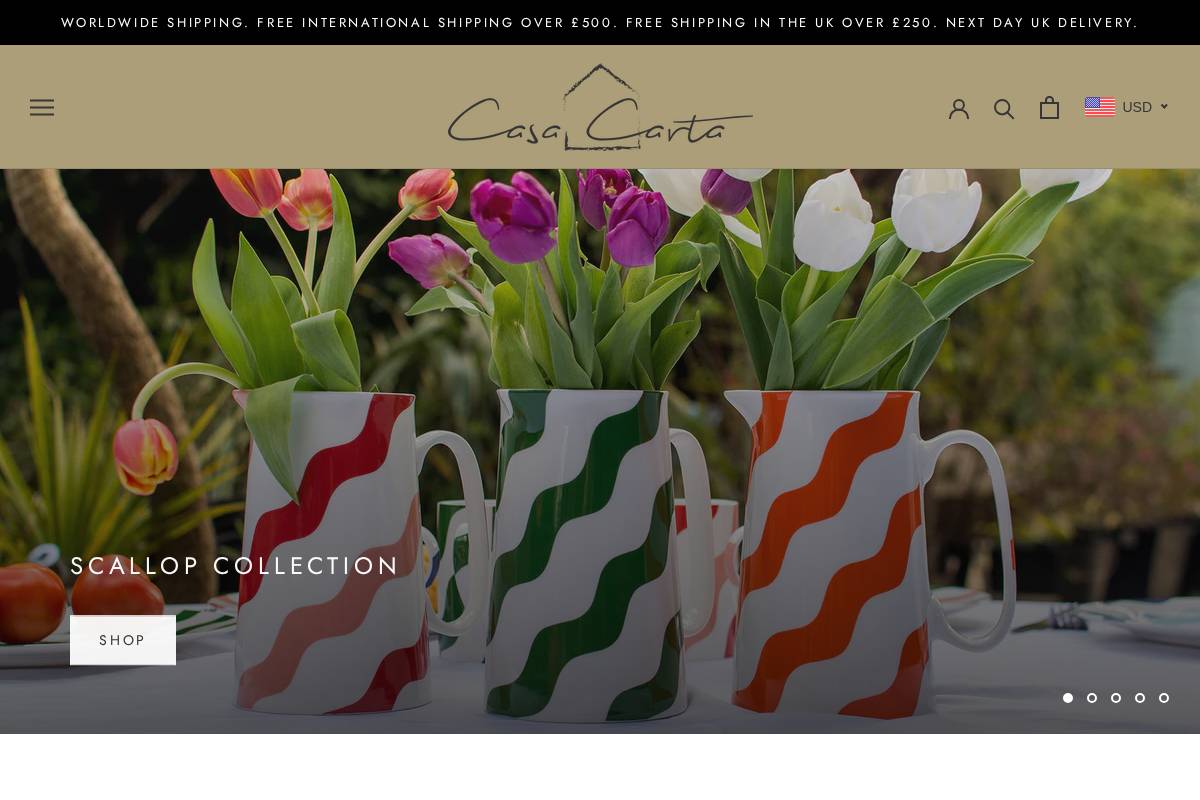 casa-carta.com homepage screenshot