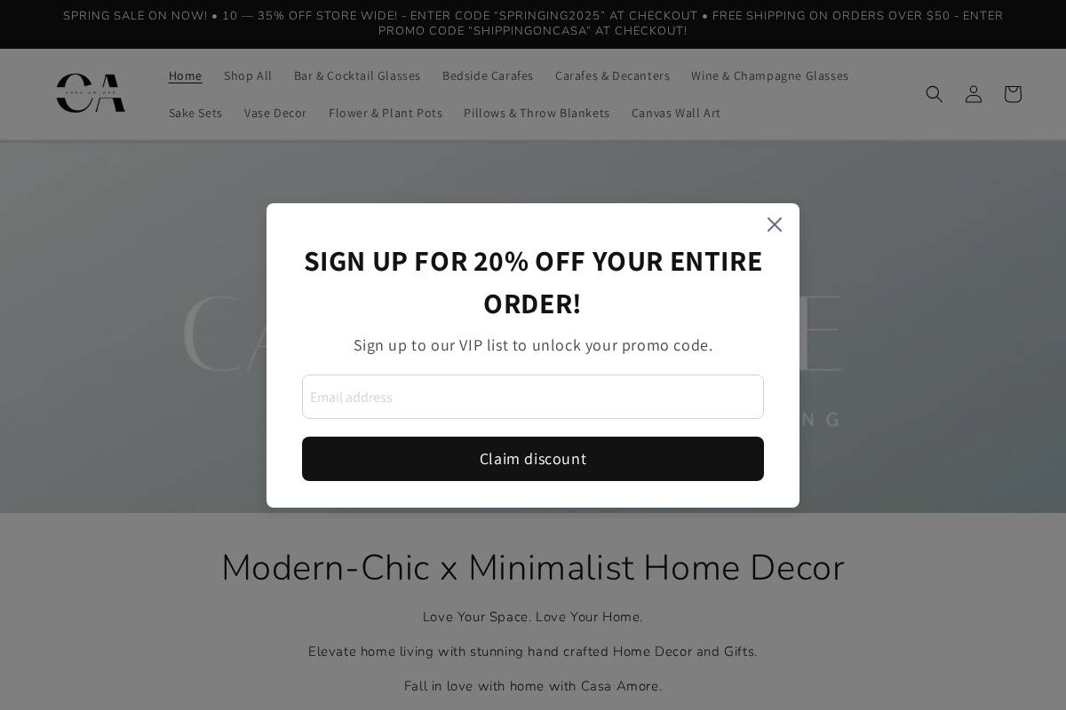 casaamorestudio.com homepage screenshot